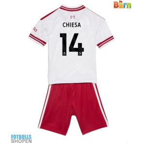 Billiga Liverpool Federico Chiesa #14 Bortatröja Barn 2026-27 Kortärmad (+ Korta byxor)